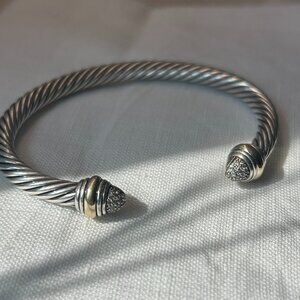 DAVID YURMAN cable classics bracelet with diamonds
